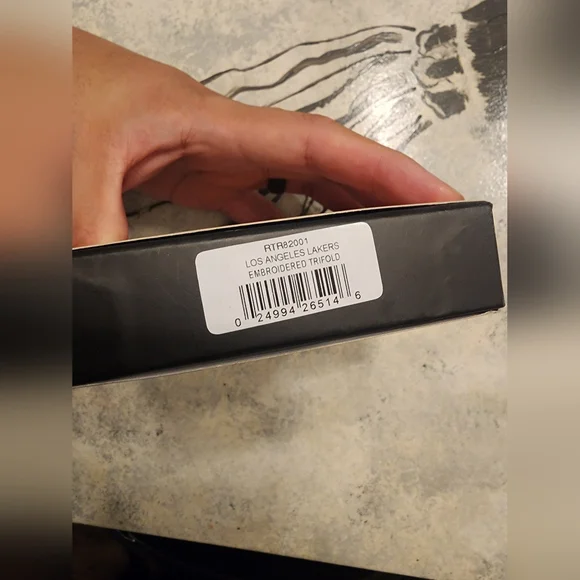 RICO Los Angeles Lakers Black Leather Wallet - Picture 3 of 5